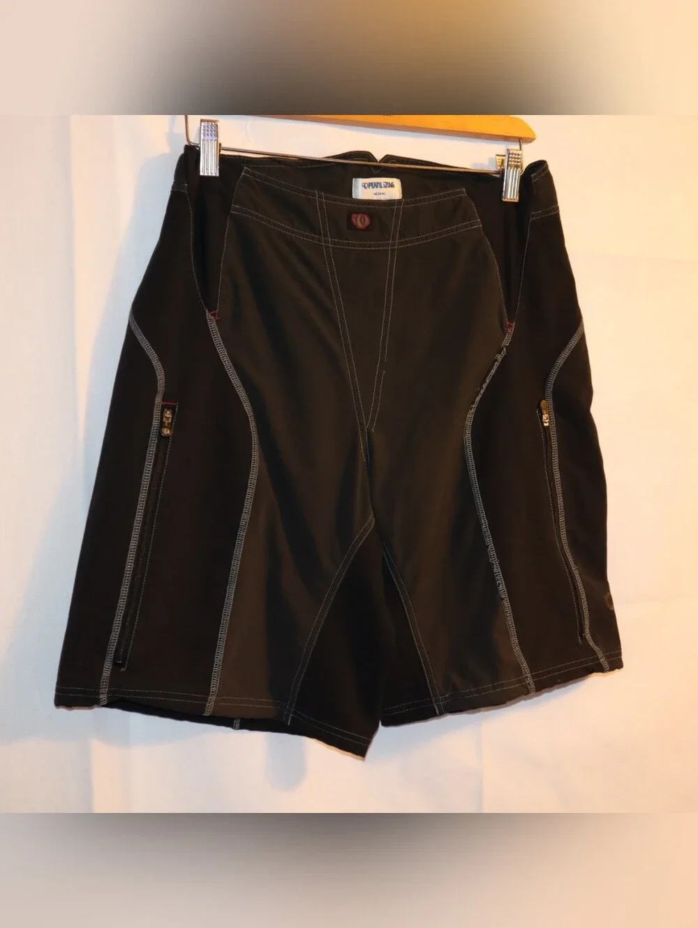 Pearl Izumi Shorts Cycling Mountain Bike Mens M  Non-Padded Black Grey‎ Nylon